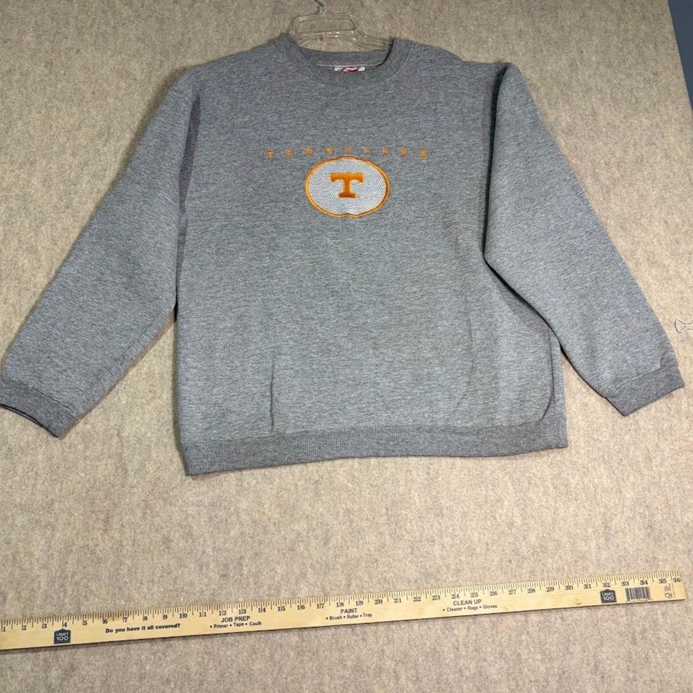 Spike Sports Tennessee Sweatshirt Mens XL Gray Cotton Blend Crewneck Vintage Y2K